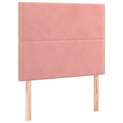 Pääty, 2 kpl. pinkki, 90x5x78/88cm, sametti hinta ja tiedot | Sängyt | hobbyhall.fi