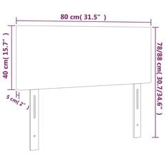 Pääty, tummanvihreä, 80x5x78/88cm, sametti hinta ja tiedot | Sängyt | hobbyhall.fi