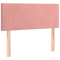 Pääty, pinkki, 100x5x78/88 cm, sametti hinta ja tiedot | Sängyt | hobbyhall.fi