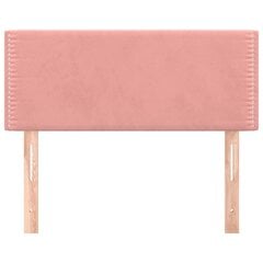 Pääty, pinkki, 80x5x78/88cm, sametti hinta ja tiedot | Sängyt | hobbyhall.fi