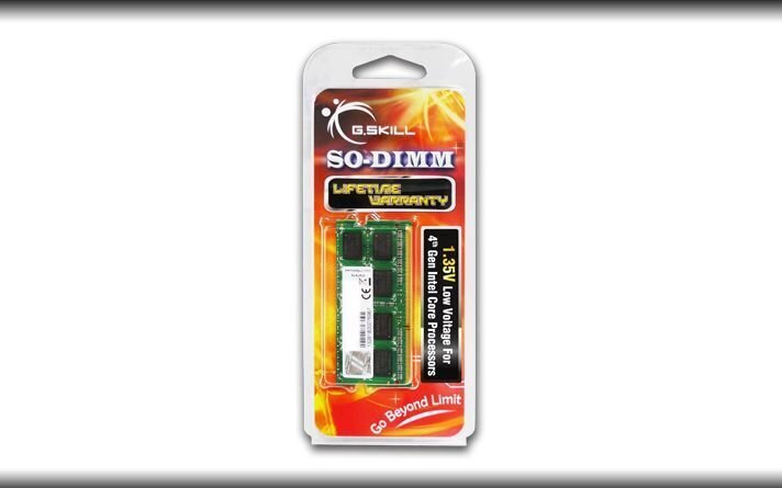 -G.Skill DDR3 SO-DIMM 4GB 1600-11 SL (F3-1600C11S-4GSL) hinta ja tiedot | Muisti (RAM) | hobbyhall.fi