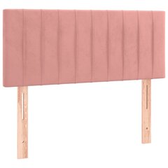 Pääty, pinkki, 100x5x78/88 cm, sametti hinta ja tiedot | Sängyt | hobbyhall.fi