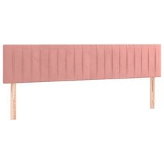 Pääty, 2 kpl. pinkki, 80x5x78/88cm, sametti hinta ja tiedot | Sängyt | hobbyhall.fi