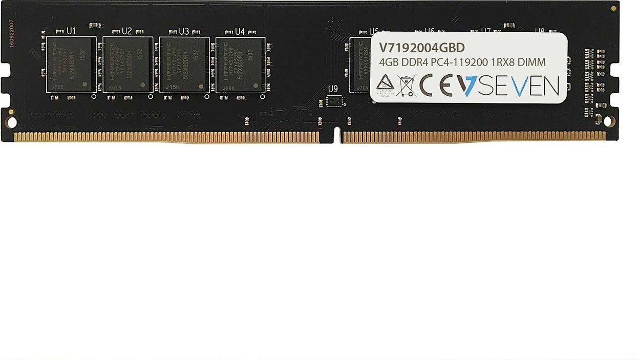 V7 DDR4 4GB, 2400MHz, CL17 (V7192004GBD) hinta ja tiedot | Muisti (RAM) | hobbyhall.fi