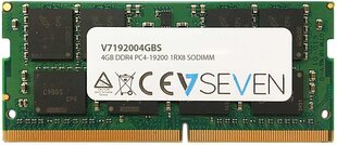 V7 DDR4 SODIMM 4GB 2400MHz CL17 (V7192004GBS) hinta ja tiedot | V7 Tietokoneet ja pelaaminen | hobbyhall.fi