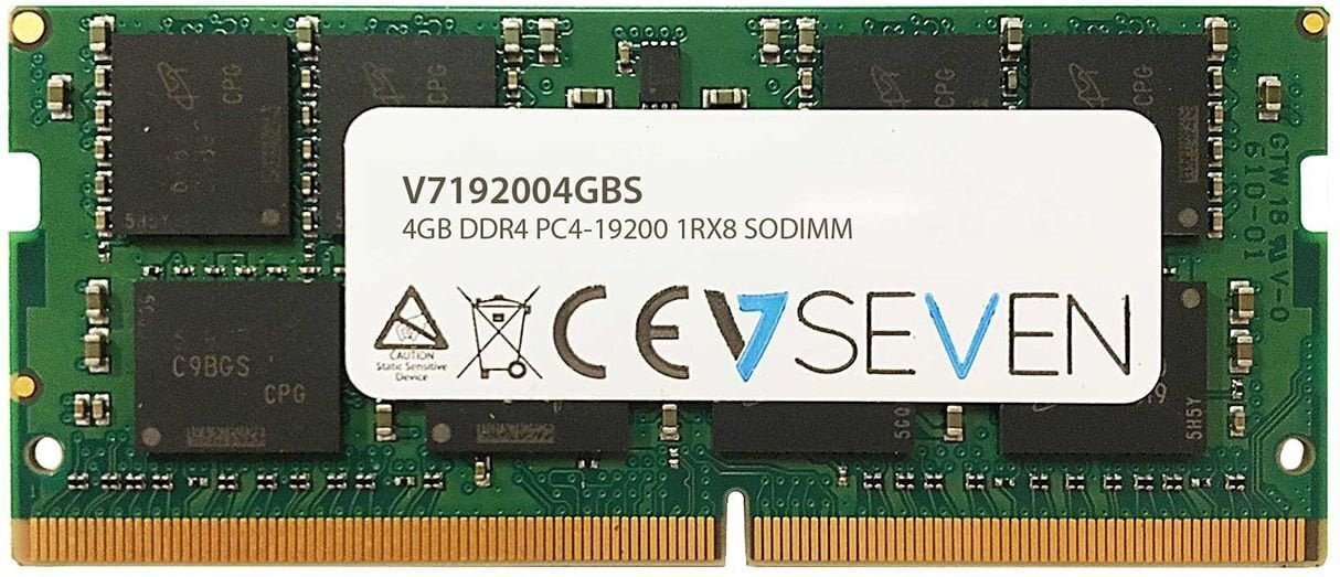 V7 DDR4 SODIMM 4GB 2400MHz CL17 (V7192004GBS) hinta ja tiedot | Muisti (RAM) | hobbyhall.fi