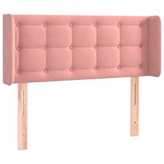 Pääty korvilla, pinkki, 93x16x78/88cm, sametti hinta ja tiedot | Sängyt | hobbyhall.fi