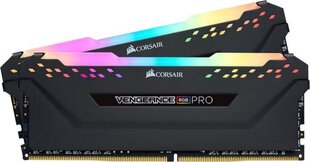 Corsair Vengeance RGB PRO DDR4, 2x8GB, 3600MHz, CL18 (CMW16GX4M2C3600C18) hinta ja tiedot | Muisti (RAM) | hobbyhall.fi