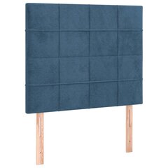 Pääty, 2 kpl tummansininen, 90x5x78/88cm, sametti hinta ja tiedot | Sängyt | hobbyhall.fi