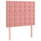 Pääty, 2 kpl. pinkki, 80x5x78/88cm, sametti hinta ja tiedot | Sängyt | hobbyhall.fi