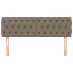 Sängynpäädyt, 2 kpl, taupe väri, 72x7x78/88cm, kangas hinta ja tiedot | Sängyt | hobbyhall.fi