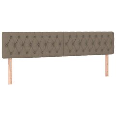 Sängynpäädyt, 2 kpl, taupe väri, 90x7x78/88cm, kangas hinta ja tiedot | Sängyt | hobbyhall.fi