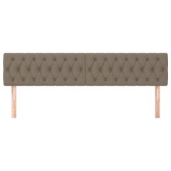 Sängynpäädyt, 2 kpl, taupe väri, 100x7x78/88cm, kangas hinta ja tiedot | Sängyt | hobbyhall.fi