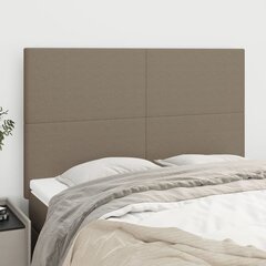 Sängynpäädyt, 4 kpl, taupe väri, 72x5x78/88cm, kangas hinta ja tiedot | Sängyt | hobbyhall.fi