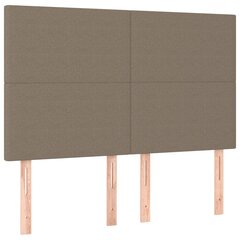 Sängynpäädyt, 4 kpl, taupe väri, 72x5x78/88cm, kangas hinta ja tiedot | Sängyt | hobbyhall.fi