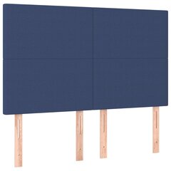 Sängynpäädyt, 4 kpl, sininen, 72x5x78/88cm, kangas hinta ja tiedot | Sängyt | hobbyhall.fi