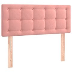 Pääty, pinkki, 80x5x78/88cm, sametti hinta ja tiedot | Sängyt | hobbyhall.fi