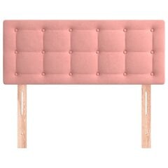 Pääty, pinkki, 80x5x78/88cm, sametti hinta ja tiedot | Sängyt | hobbyhall.fi