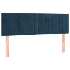 Sängynpäädyt vidaXL, 72x5x78/88cm, sininen, 2 kpl. hinta ja tiedot | Sängyt | hobbyhall.fi