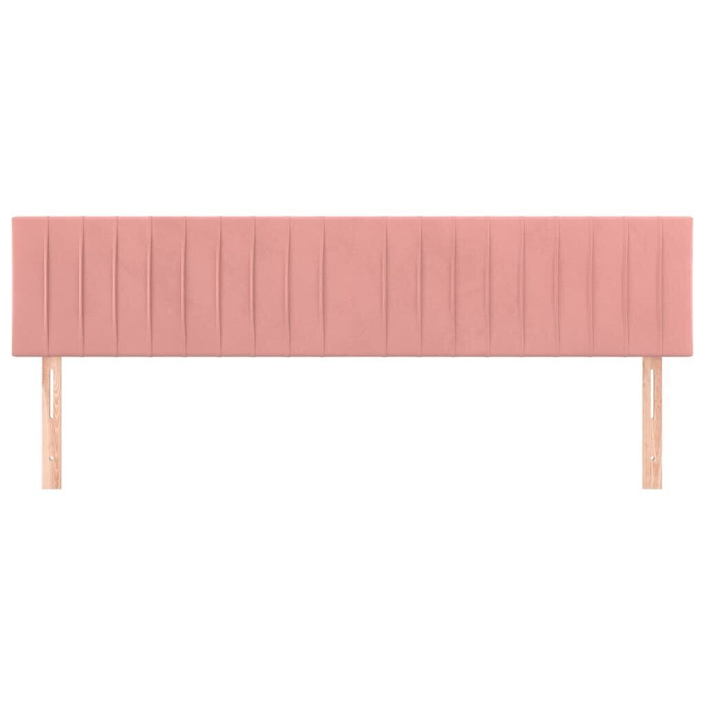 Sängynpäädyt vidaXL, 100x5x78/88cm, pinkki, 2 kpl. hinta ja tiedot | Sängyt | hobbyhall.fi