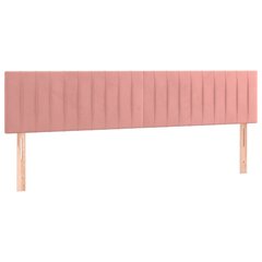 Sängynpäädyt vidaXL, 100x5x78/88cm, pinkki, 2 kpl. hinta ja tiedot | Sängyt | hobbyhall.fi