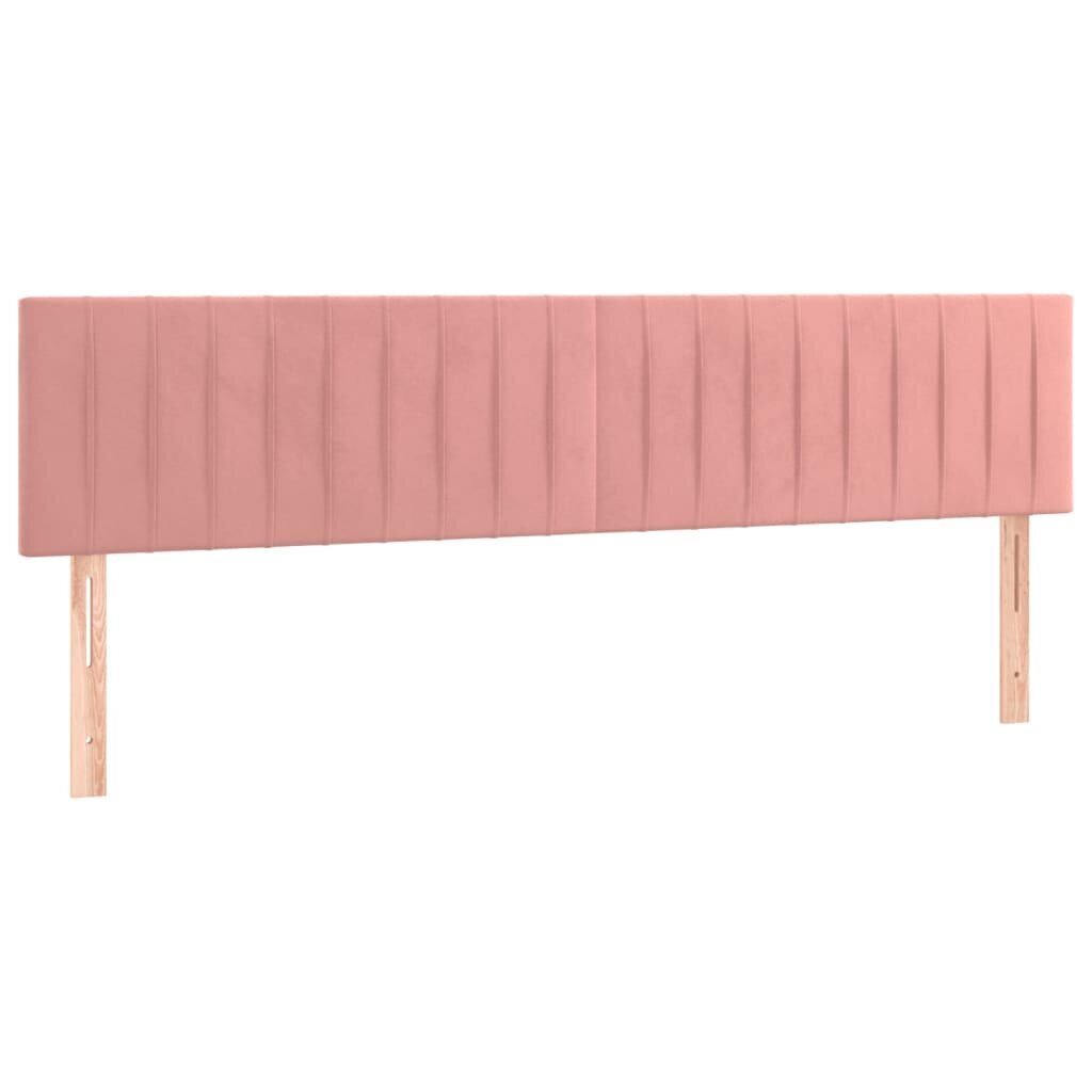 Sängynpäädyt vidaXL, 100x5x78/88cm, pinkki, 2 kpl. hinta ja tiedot | Sängyt | hobbyhall.fi