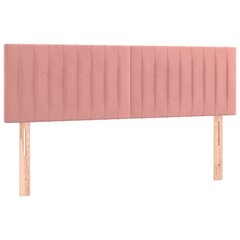 vidaXL pääty, 2 kpl. pinkki väri, 72x5x78/88cm, sametti hinta ja tiedot | Sängyt | hobbyhall.fi