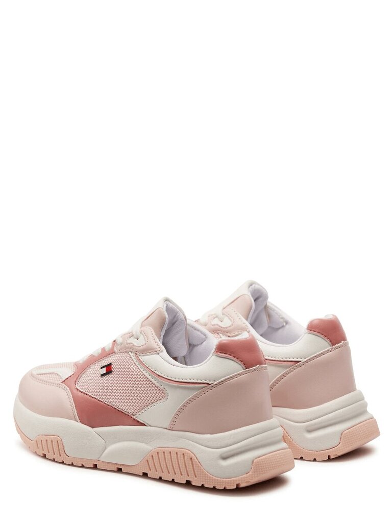 Vapaa-ajan kengät Tommy Hilfiger Pink White T3A9-33219-1695X054 hinta ja tiedot | Lasten urheilukengät | hobbyhall.fi