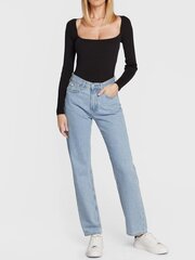 Villapaita CALVIN KLEIN Rib Square-Neck Black K20K205096BEH hinta ja tiedot | Naisten neulepuserot | hobbyhall.fi