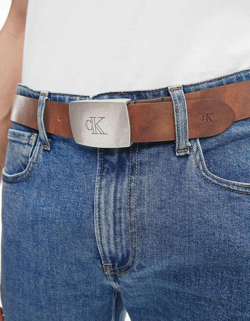 Vyö CALVIN KLEIN Plaque K50K507067 hinta ja tiedot | Miesten vyöt | hobbyhall.fi