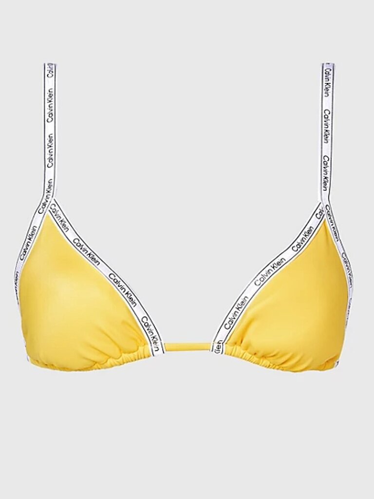 Bikini toppi CALVIN KLEIN Triangle Yellow KW0KW01945ZGR hinta ja tiedot | Naisten uimapuvut | hobbyhall.fi