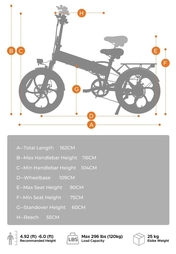 Engwe P1, 20", harmaa hinta ja tiedot | Sähköpyörät | hobbyhall.fi