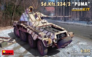 Liimattava malli MiniArt 35414 Sd.Kfz.234/2 Puma Interior Kit 1/35 hinta ja tiedot | Koottavat pienoismallit | hobbyhall.fi