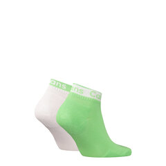 Sukat CALVIN KLEIN Lime White 2 Pck 701223257-003 hinta ja tiedot | Miesten sukat | hobbyhall.fi