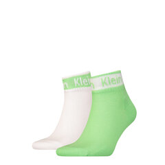 Sukat CALVIN KLEIN Lime White 2 Pck 701223257-003 hinta ja tiedot | Miesten sukat | hobbyhall.fi