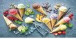 Rantapyyhe Fruit ice cream, 100x180 cm hinta ja tiedot | Pyyhkeet | hobbyhall.fi