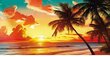 Rantapyyhe Sunset, 100x180 cm hinta ja tiedot | Pyyhkeet | hobbyhall.fi