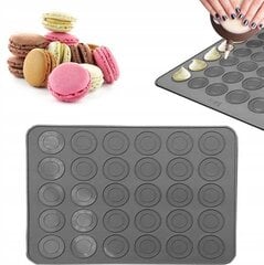 Silikonimatto macarons, 28 x 25 cm hinta ja tiedot | Uunivuoat ja leivontavälineet | hobbyhall.fi