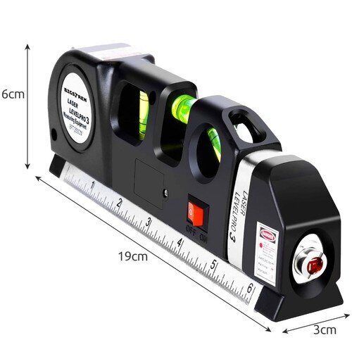 Lineaarinen laservaaka 3in1 hinta ja tiedot | Käsityökalut | hobbyhall.fi