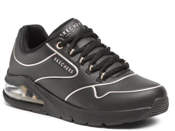 Uno 2 golden trim skechers miehet black 155637bkgd 155637BKGD hinta ja tiedot | Naisten urheilu- ja vapaa-ajan kengät | hobbyhall.fi