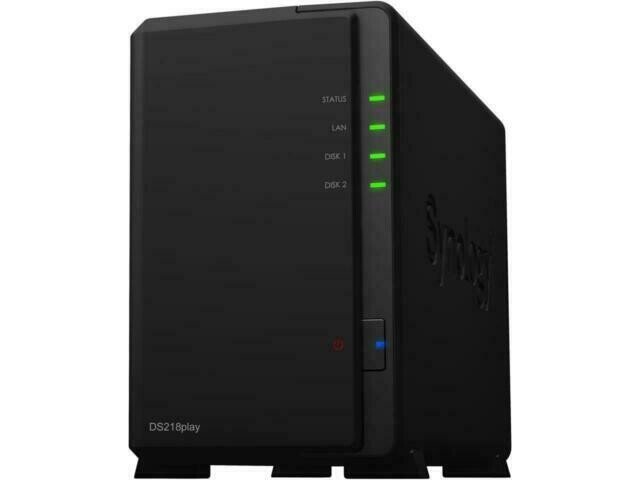 NAS STORAGE TOWER 2BAY/NO HDD USB3 DS218PLAY SYNOLOGY hinta ja tiedot | Ulkoiset kovalevyt | hobbyhall.fi