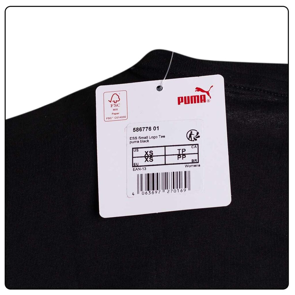 Ess small logo tee puma 58677601 moterims juoda naiset musta hinta ja tiedot | Naisten T-paidat | hobbyhall.fi