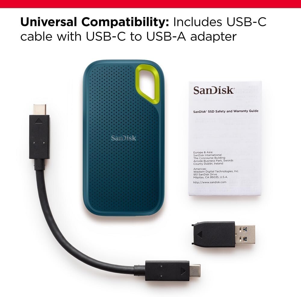 Kannettava SANDISK 1 Tt ulkoinen SSD hinta ja tiedot | Ulkoiset kovalevyt | hobbyhall.fi