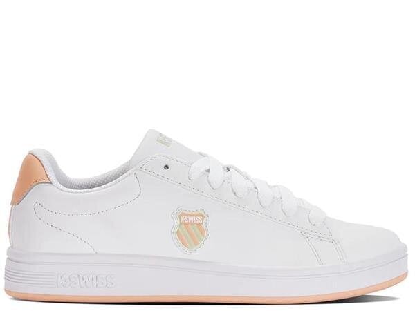 Court shield k-swiss naiset white 96599-951-m 96599-951-M hinta ja tiedot | Naisten urheilu- ja vapaa-ajan kengät | hobbyhall.fi