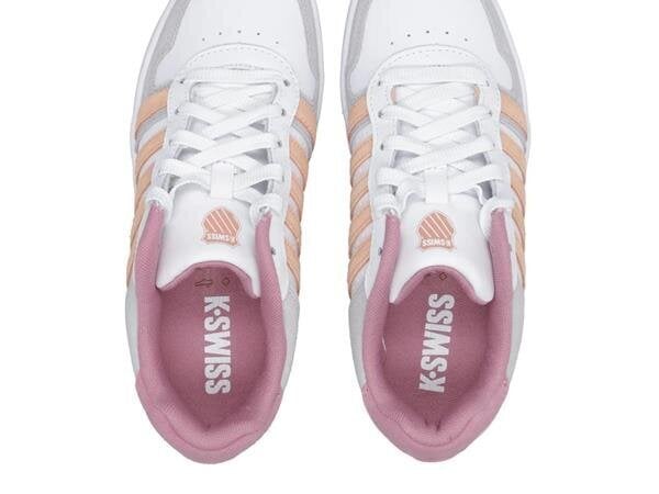 Court palisades k-swiss naiset white 96931-948-m 96931-948-M hinta ja tiedot | Naisten urheilu- ja vapaa-ajan kengät | hobbyhall.fi