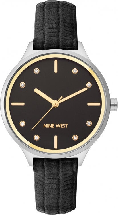 Miesten kello Nine West NW_2557BKBK hinta ja tiedot | Miesten kellot | hobbyhall.fi