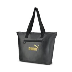 Puma naiste käekott Core Up 079485*01, must/kuldne hinta ja tiedot | Naisten käsilaukut | hobbyhall.fi