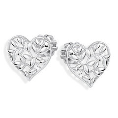 Brilio Silver Hopeakorvakorut Heart 431 001 02762 04 sBS0717 hinta ja tiedot | Korvakorut | hobbyhall.fi