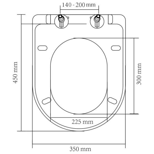 WC:n kansi 141765 hinta ja tiedot | WC-istuimen lisätarvikkeet | hobbyhall.fi