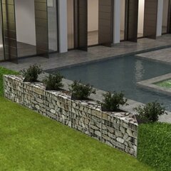 Gabion kori/kaukalo vihanneksille, 330x30x50cm, teräs hinta ja tiedot | vidaXL Kodin remontointi | hobbyhall.fi